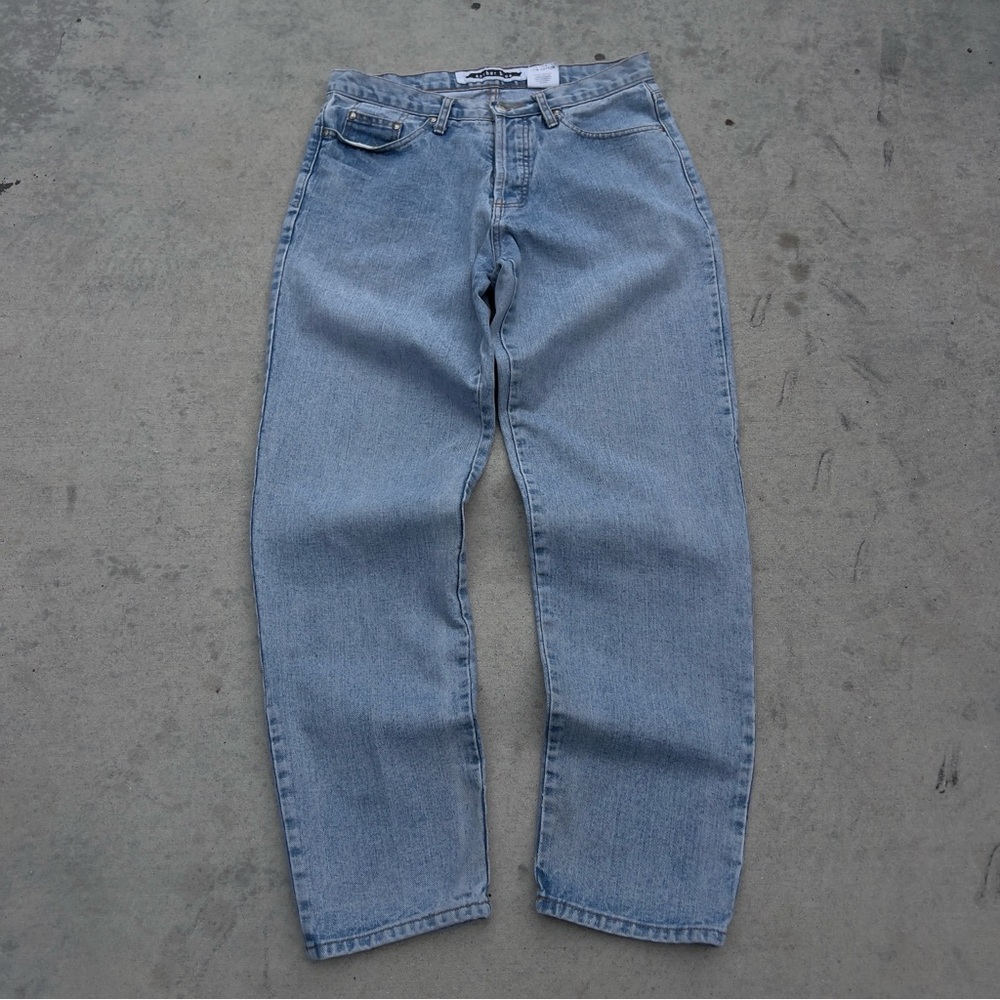 Vintage 90s Women’s Baggy Anchor Blue Jeans